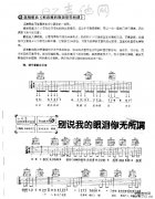 《別說(shuō)我的眼淚你無(wú)所謂》吉他譜