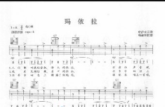 瑪依拉吉他譜C調(diào)簡(jiǎn)單版 哈